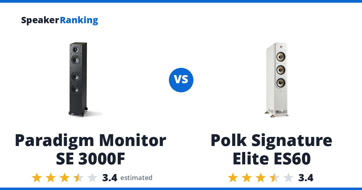 Paradigm Monitor SE 3000F vs Polk Signature Elite ES60