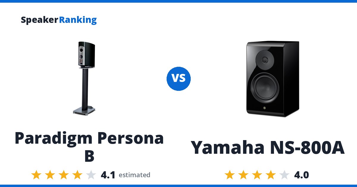 Paradigm Persona B vs Yamaha NS-800A