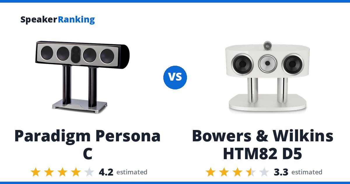 Paradigm Persona C vs Bowers & Wilkins HTM82 D5