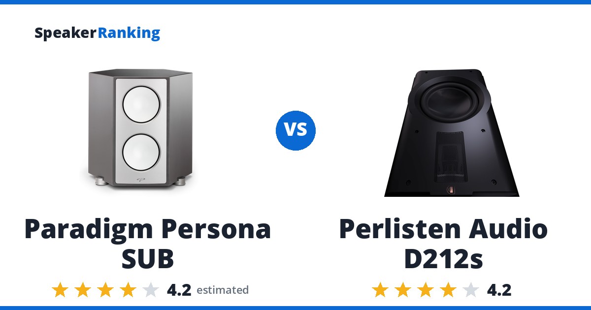 Paradigm Persona SUB vs Perlisten Audio D212s