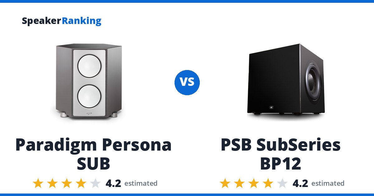 Paradigm Persona SUB vs PSB SubSeries BP12