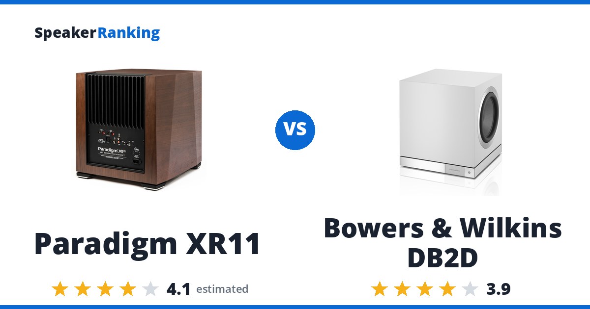 Paradigm XR11 vs Bowers & Wilkins DB2D