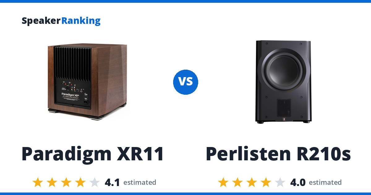 Paradigm XR11 vs Perlisten R210s