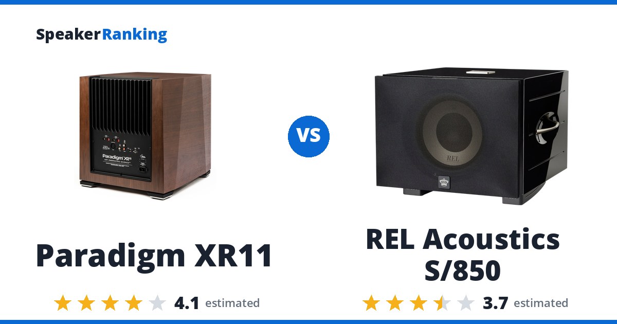 Paradigm XR11 vs REL Acoustics S/850