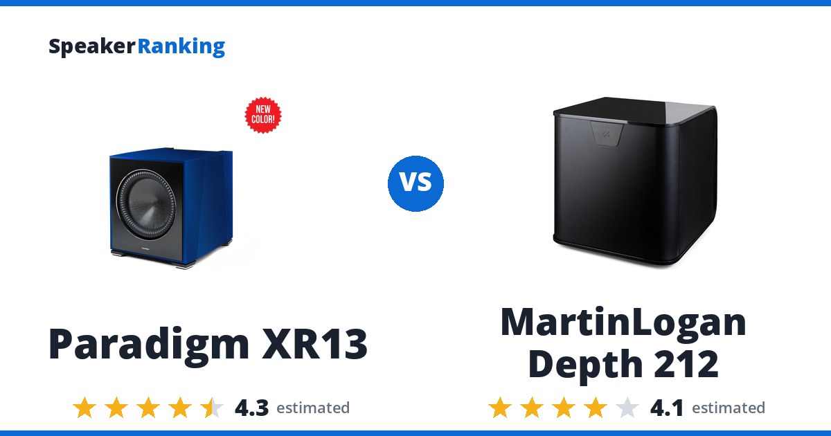 Paradigm XR13 vs MartinLogan Depth 212