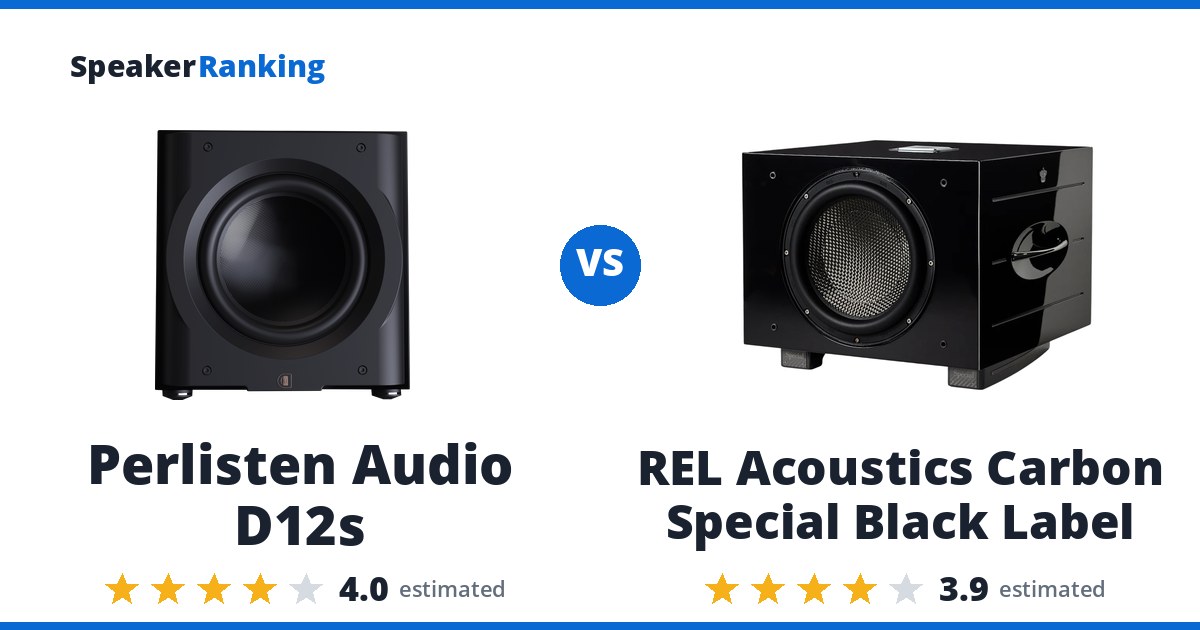 Perlisten Audio D12s vs REL Acoustics Carbon Special Black Label