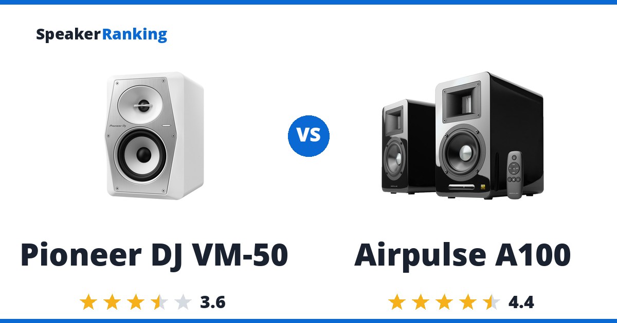 Pioneer DJ VM-50 vs Airpulse A100