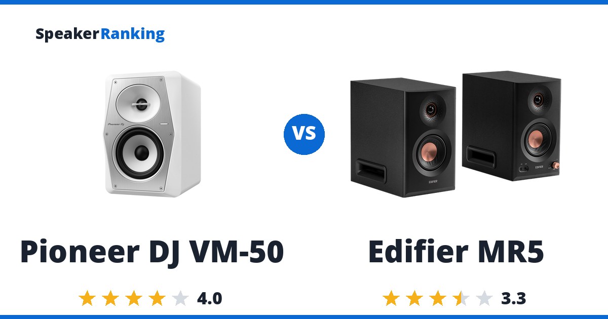 Pioneer DJ VM-50 vs Edifier MR5