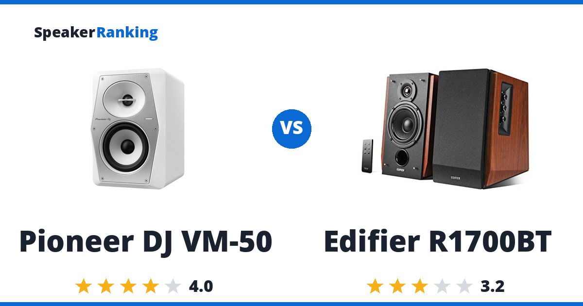 Pioneer DJ VM-50 vs Edifier R1700BT