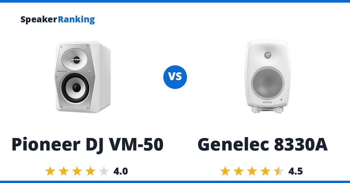 Pioneer DJ VM-50 vs Genelec 8330A