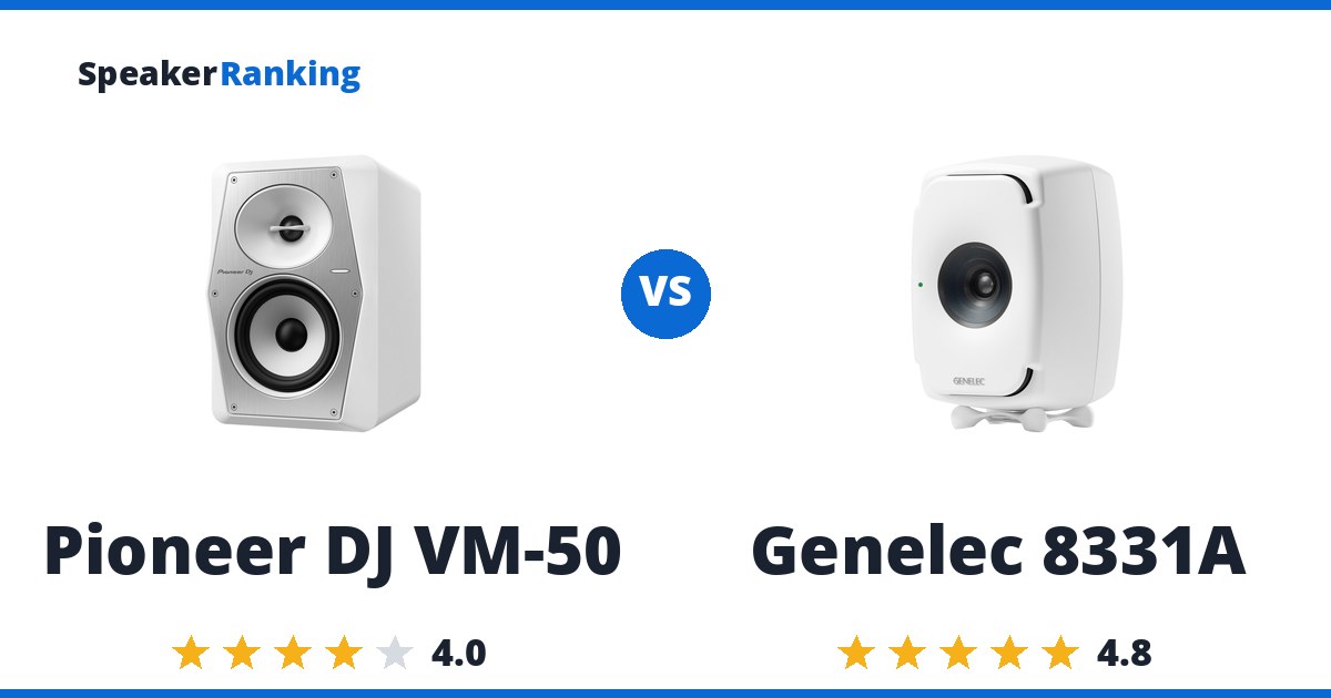 Pioneer DJ VM-50 vs Genelec 8331A