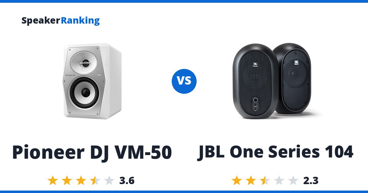Pioneer DJ VM-50 vs JBL One Series 104
