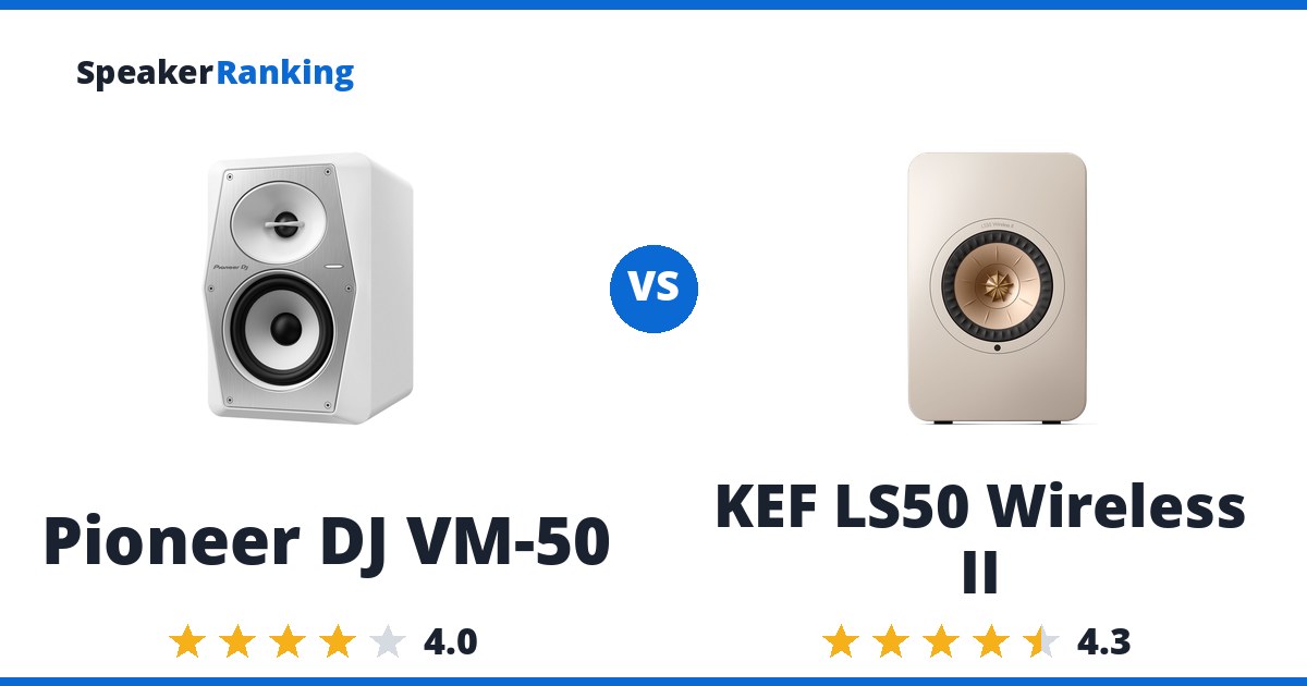 Pioneer DJ VM-50 vs KEF LS50 Wireless II