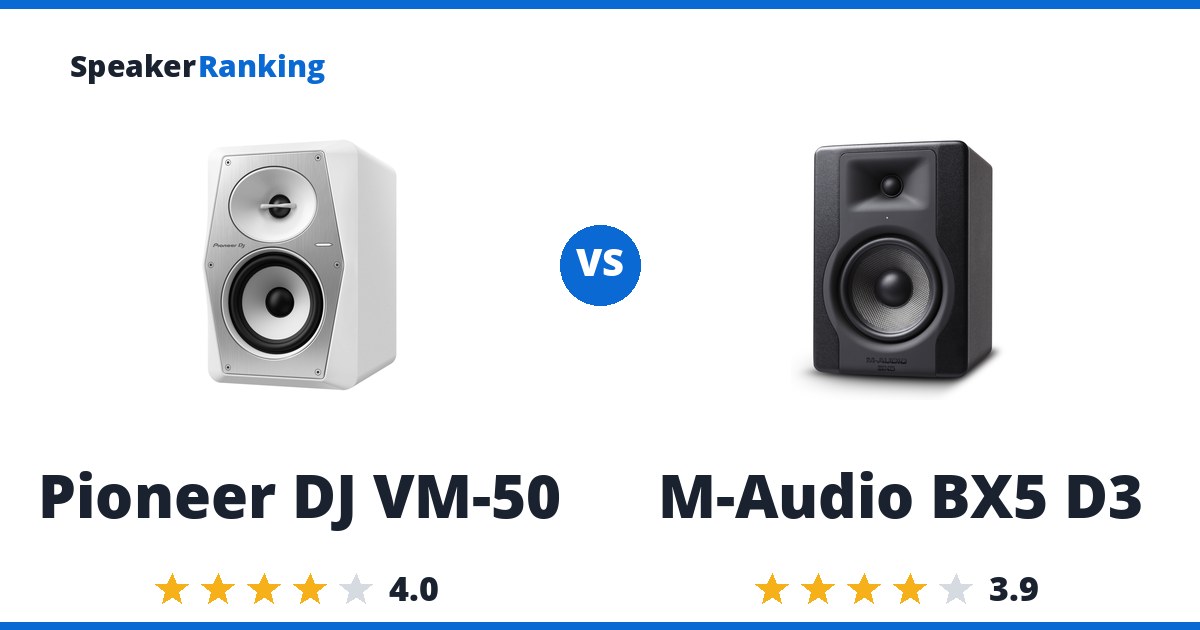 Pioneer DJ VM-50 vs M-Audio BX5 D3