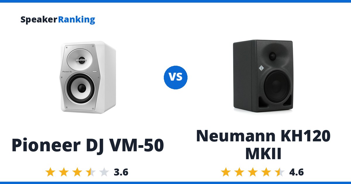 Pioneer DJ VM-50 vs Neumann KH120 MKII