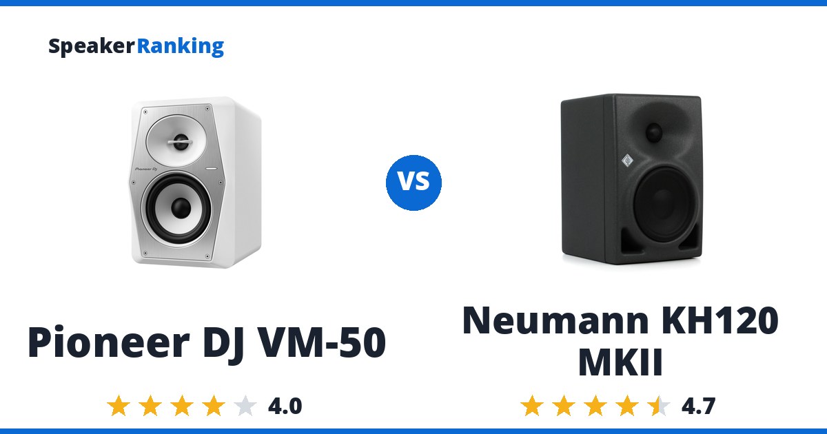 Pioneer DJ VM-50 vs Neumann KH120 MKII