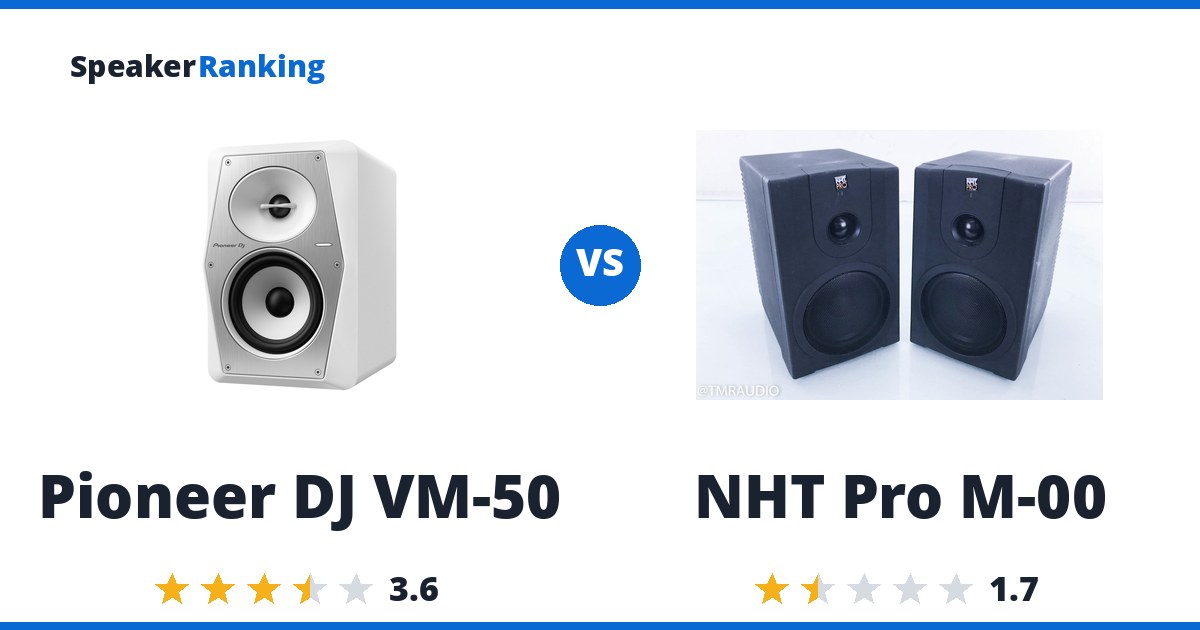 Pioneer DJ VM-50 vs NHT Pro M-00