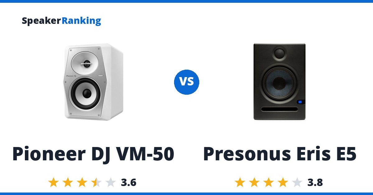 Pioneer DJ VM-50 vs Presonus Eris E5