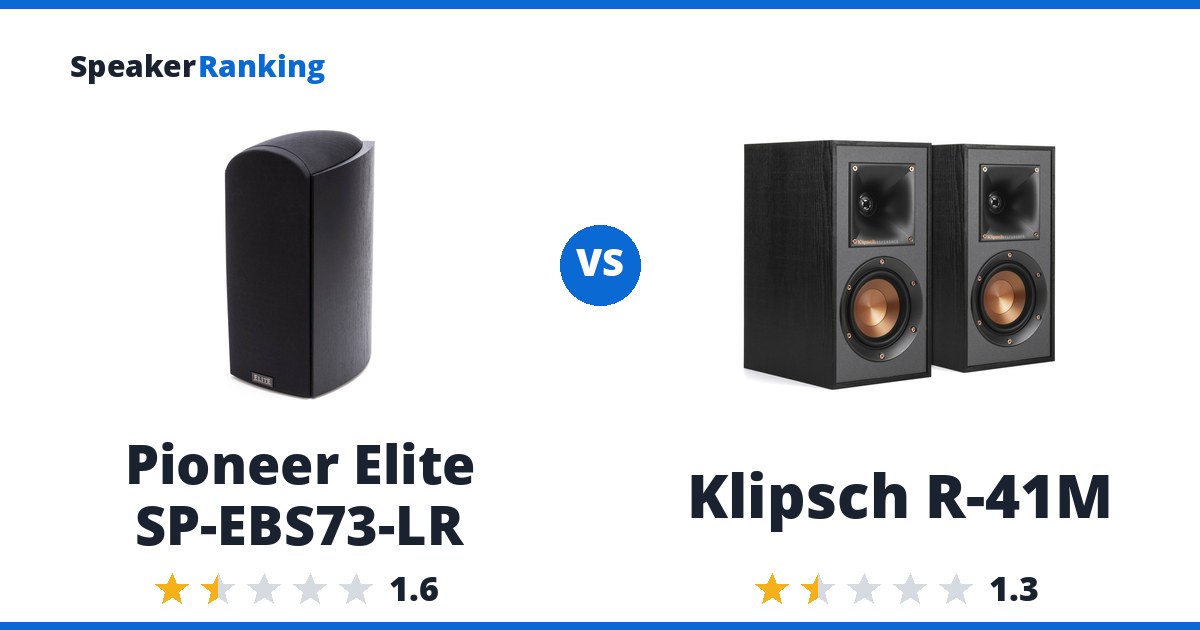 Pioneer Elite SP-EBS73-LR vs Klipsch R-41M