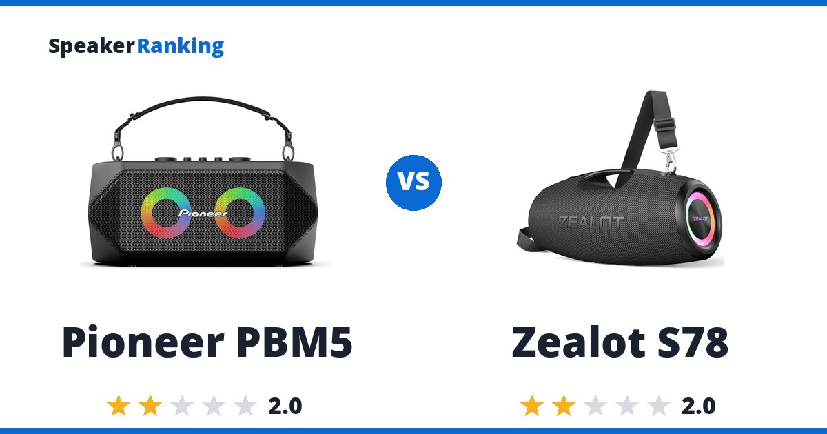 Pioneer PBM5 vs Zealot S78