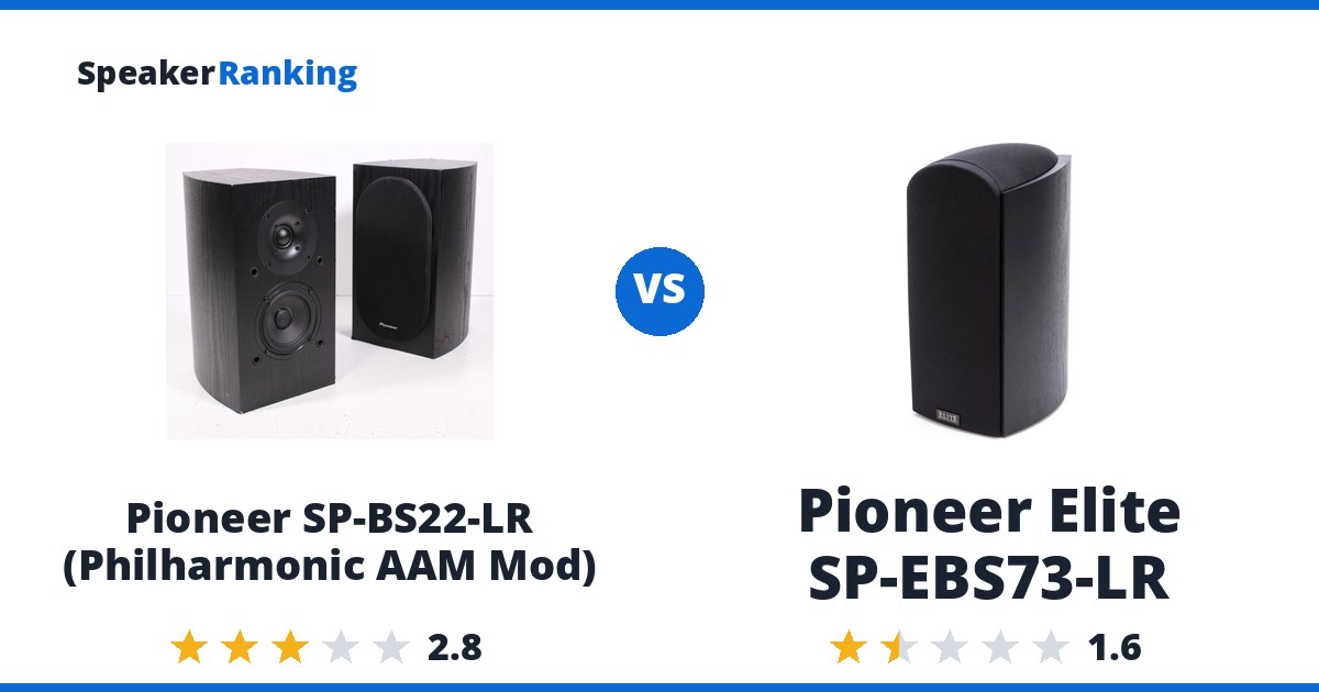 Pioneer SP-BS22-LR (Philharmonic AAM Mod) vs Pioneer Elite SP-EBS73-LR