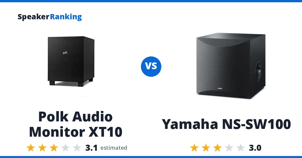 Polk Audio Monitor XT10 vs Yamaha NS-SW100