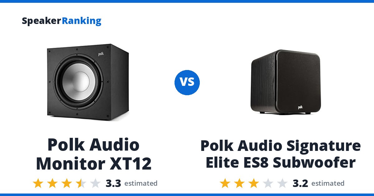 Polk Audio Monitor XT12 vs Polk Audio Signature Elite ES8 Subwoofer