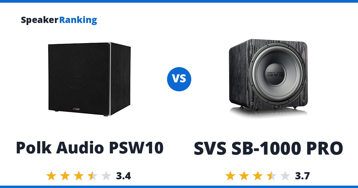 Polk Audio PSW10 vs SVS SB-1000 PRO