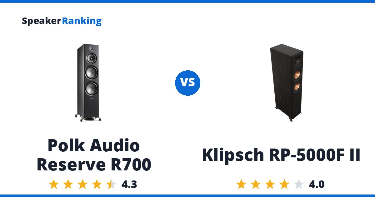 Polk Audio Reserve R700 vs Klipsch RP-5000F II