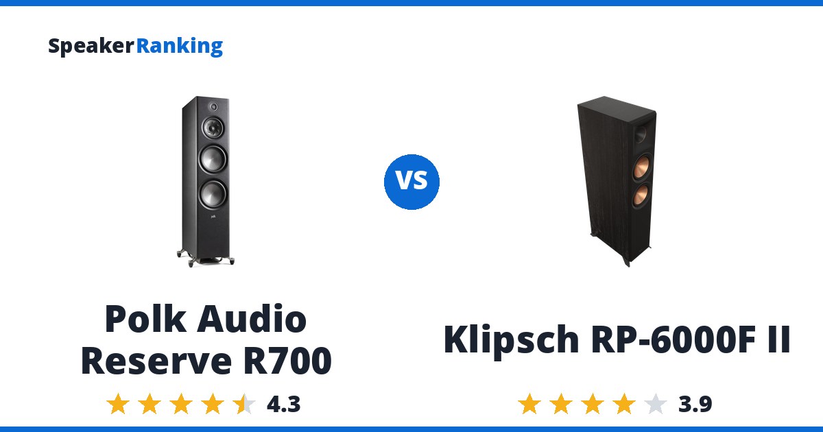 Polk Audio Reserve R700 vs Klipsch RP-6000F II