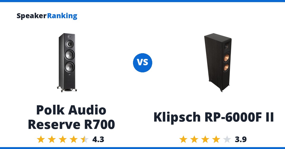 Polk Audio Reserve R700 vs Klipsch RP-6000F II