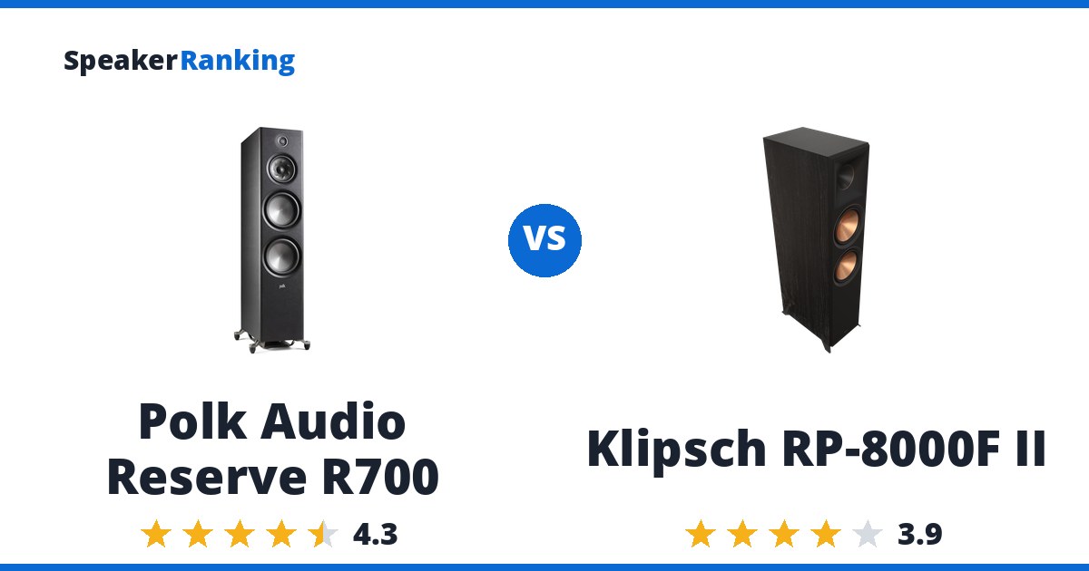 Polk Audio Reserve R700 vs Klipsch RP-8000F II