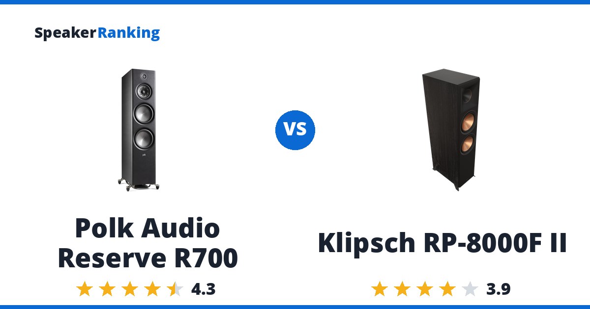 Polk Audio Reserve R700 vs Klipsch RP-8000F II