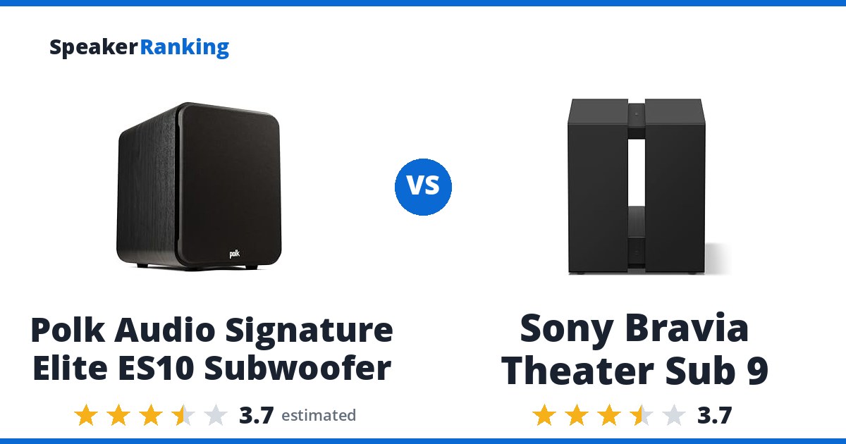 Polk Audio Signature Elite ES10 Subwoofer vs Sony Bravia Theater Sub 9