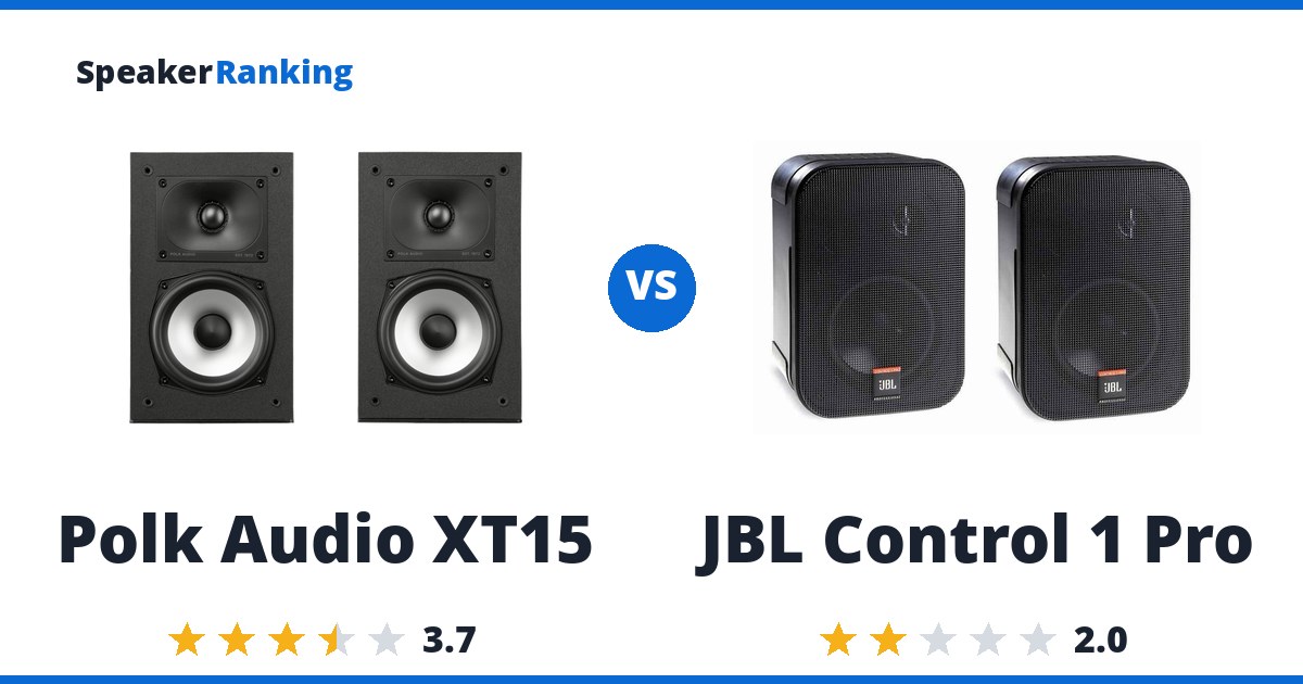 Polk Audio XT15 vs JBL Control 1 Pro