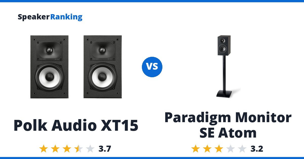 Polk Audio XT15 vs Paradigm Monitor SE Atom