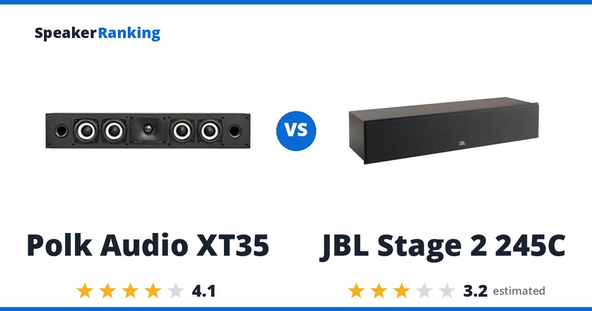 Polk Audio XT35 vs JBL Stage 2 245C