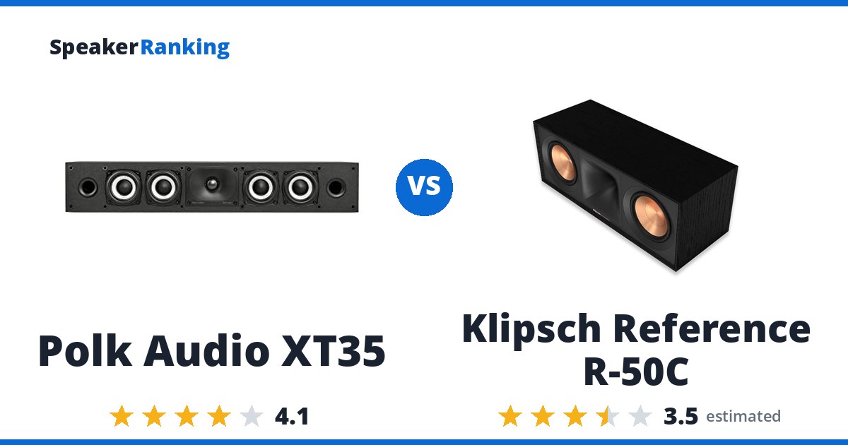 Polk Audio XT35 vs Klipsch Reference R-50C