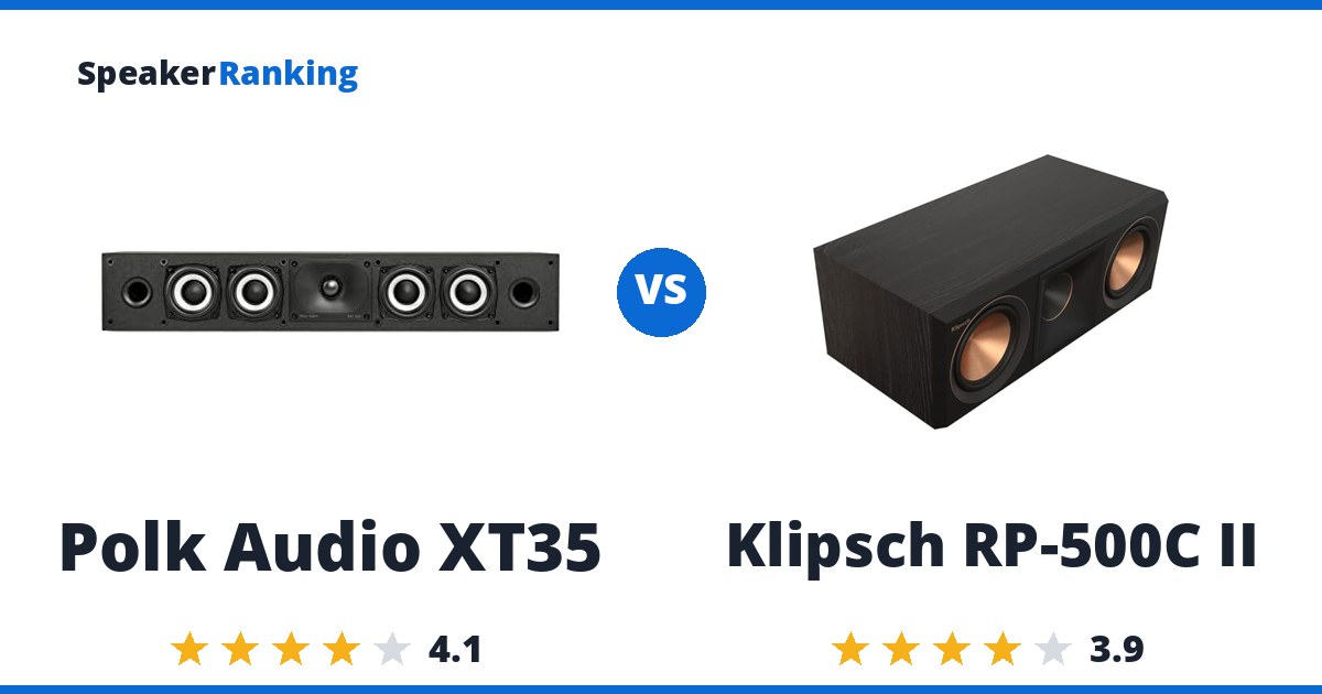 Polk Audio XT35 vs Klipsch RP-500C II