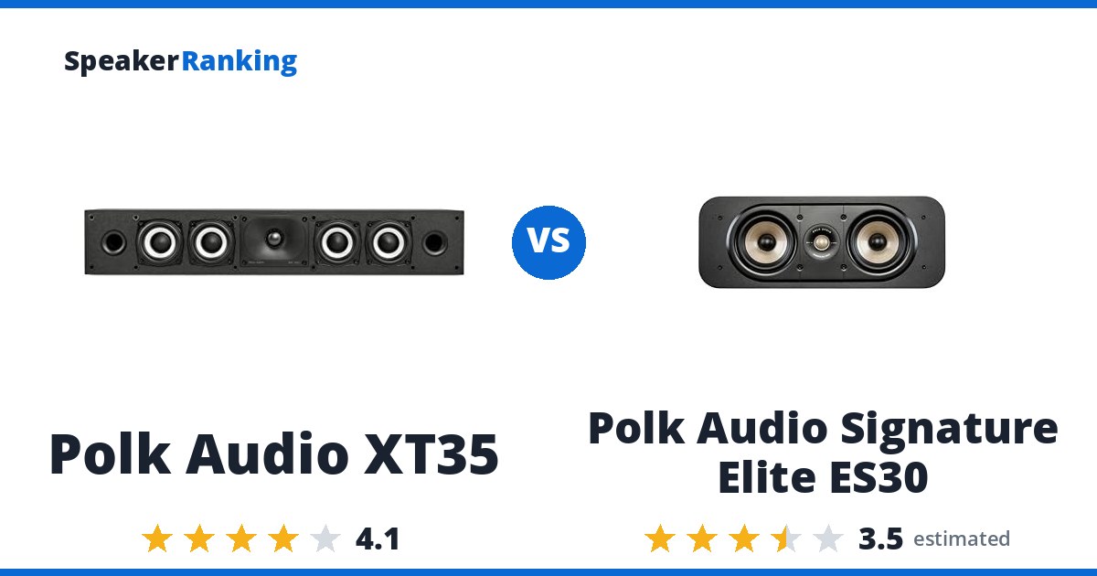 Polk Audio XT35 vs Polk Audio Signature Elite ES30