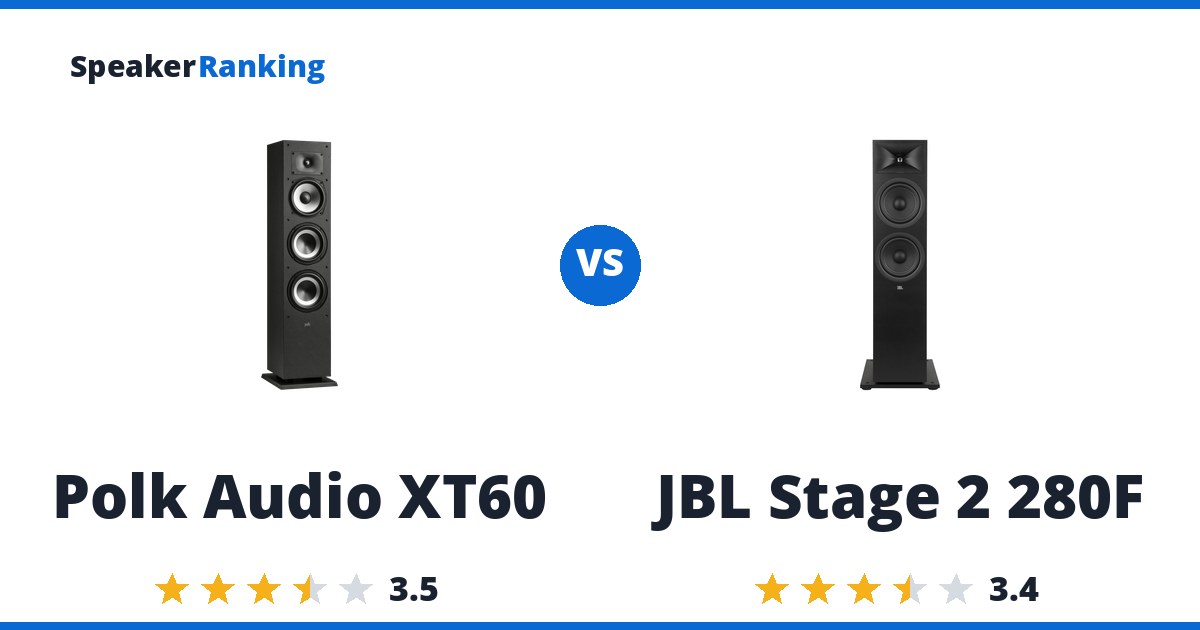 Polk Audio XT60 vs JBL Stage 2 280F