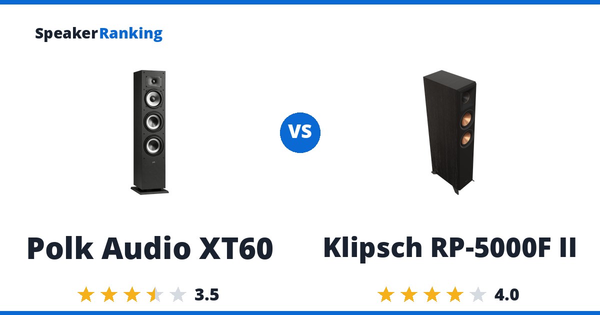 Polk Audio XT60 vs Klipsch RP-5000F II