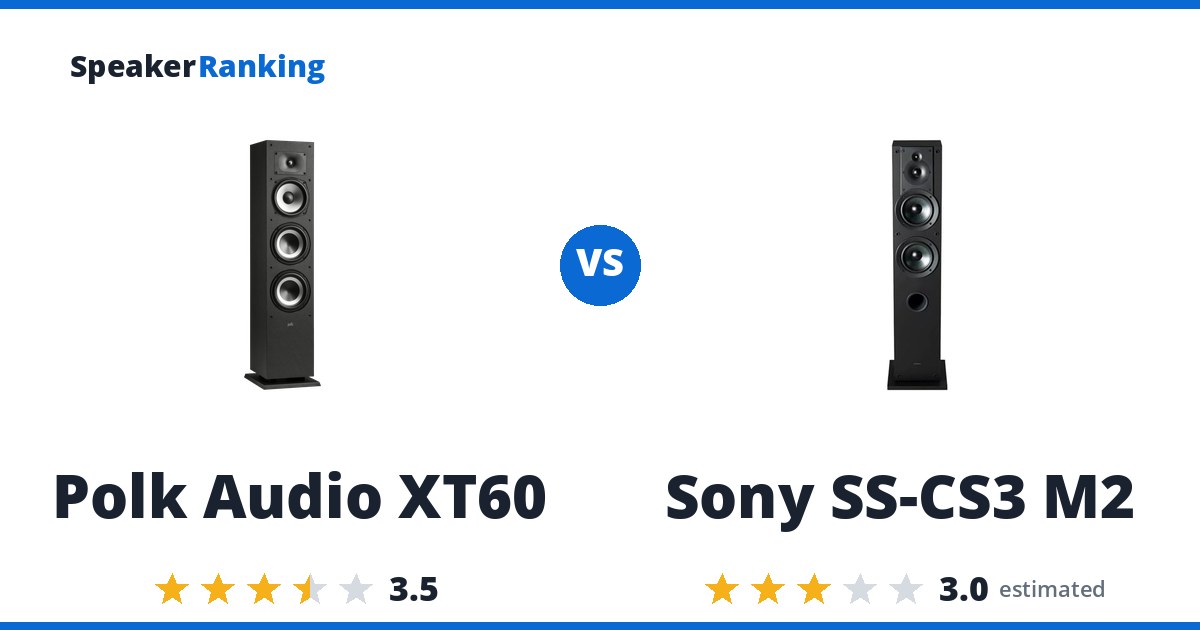 Polk Audio XT60 vs Sony SS-CS3 M2