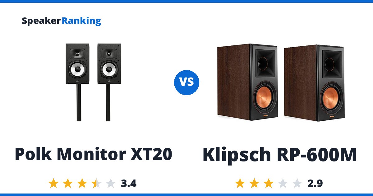 Polk Monitor XT20 vs Klipsch RP-600M