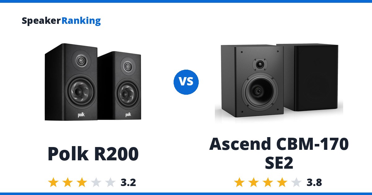 Polk R200 vs Ascend CBM-170 SE2