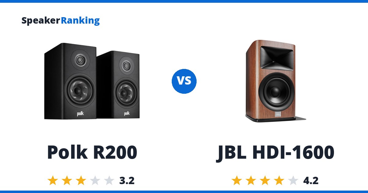 Polk R200 vs JBL HDI-1600