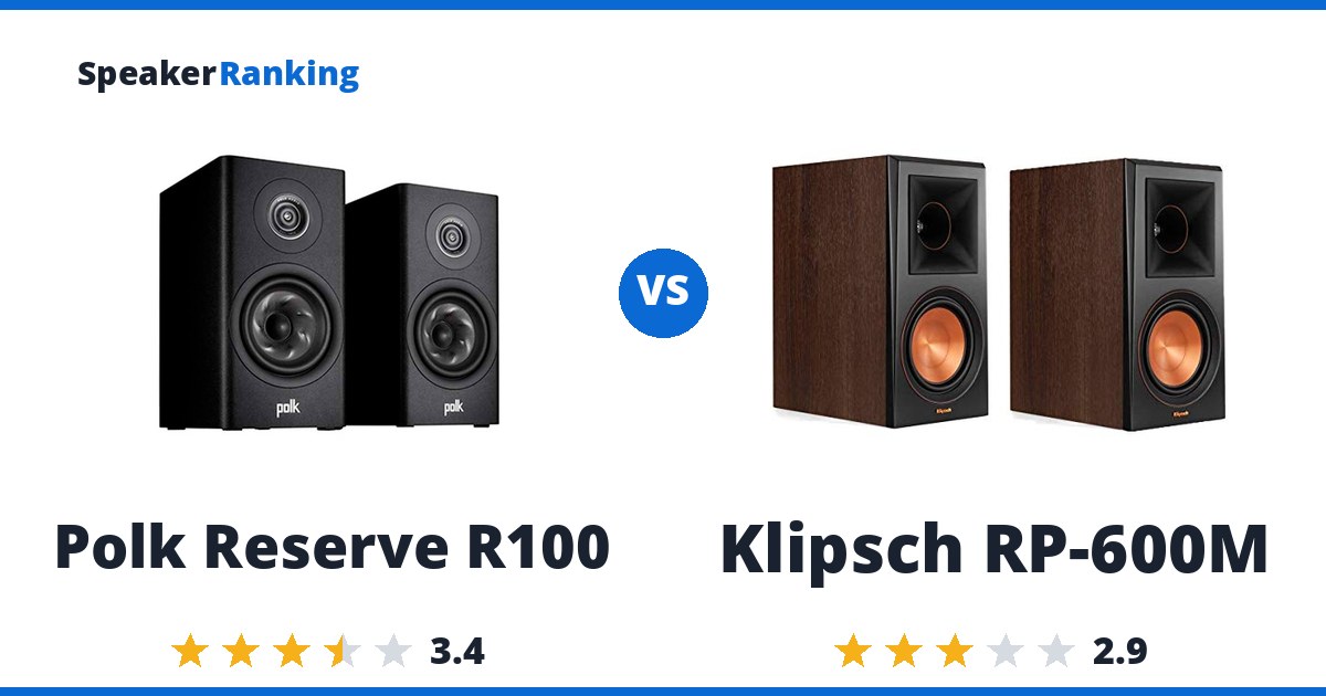 Polk Reserve R100 vs Klipsch RP-600M