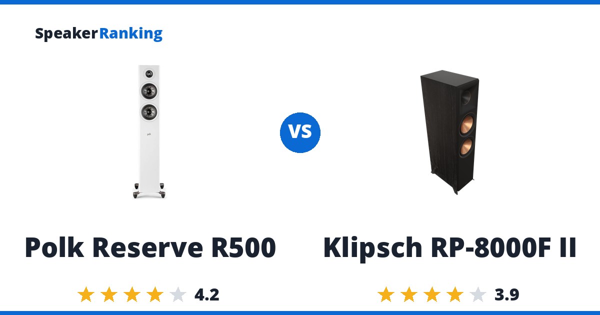 Polk Reserve R500 vs Klipsch RP-8000F II