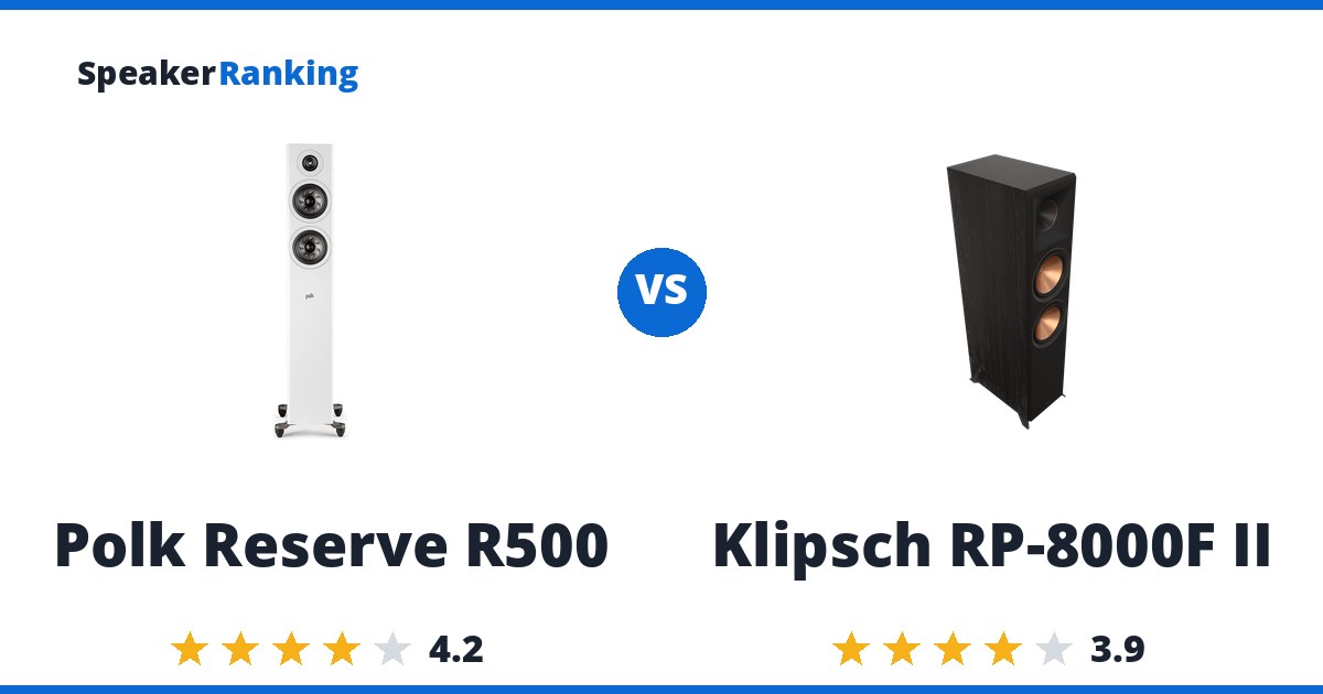 Polk Reserve R500 vs Klipsch RP-8000F II