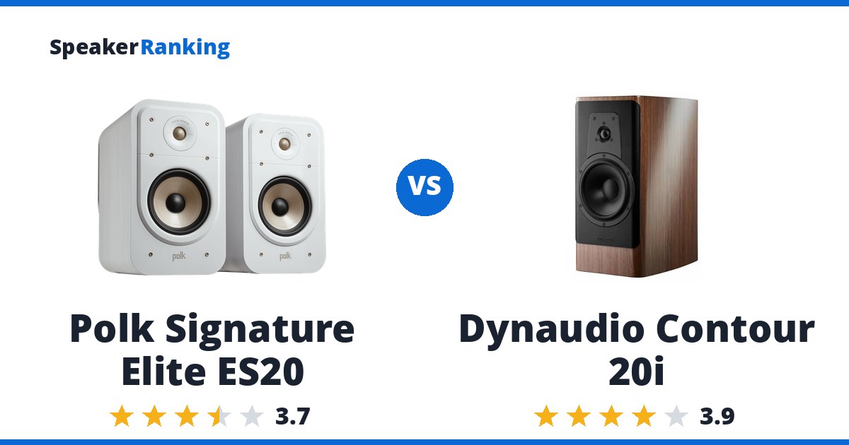 Polk Signature Elite ES20 vs Dynaudio Contour 20i